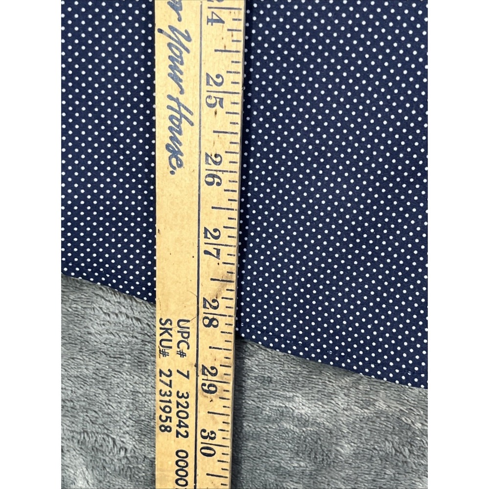 Michael Strahan Button Up Mens Large Blue Geometric Modern Fit Stretch Shirt - Picture 5 of 7